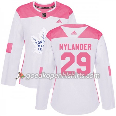 Toronto Maple Leafs William Nylander 29 Adidas 2017-2018 Wit Oranje Fashion Authentic Shirt - Dames